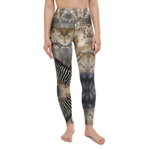 Royal Winged Lion All-Over Print Leggings - Premium High-Waisted Fitness Tights